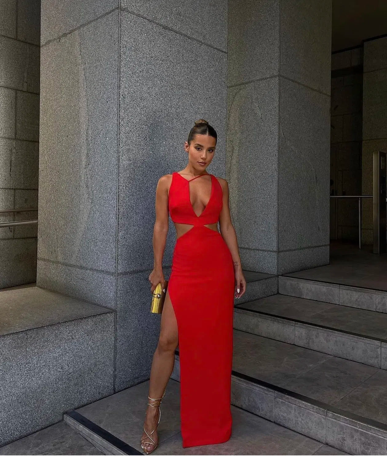 Effie Kats Eniko Gown Red Size 10